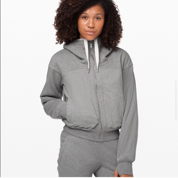 Lululemon Teddy Bear Reversible Zip Jacket/Hoodie - Picture 2 of 13